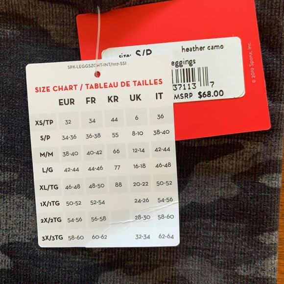 NWT - Spanx Look at Me Now Camo Seamless Leggings - Picture 8 of 10